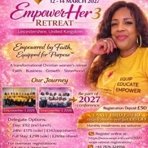 Wopi EmpowerHer 3 Retreat UK-2027 Part Payments Option